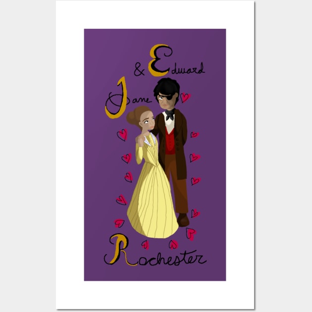 Jane Eyre and Edward Rochester Wall Art by EJO